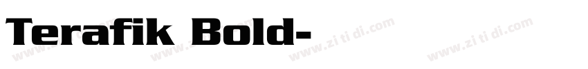 Terafik Bold字体转换